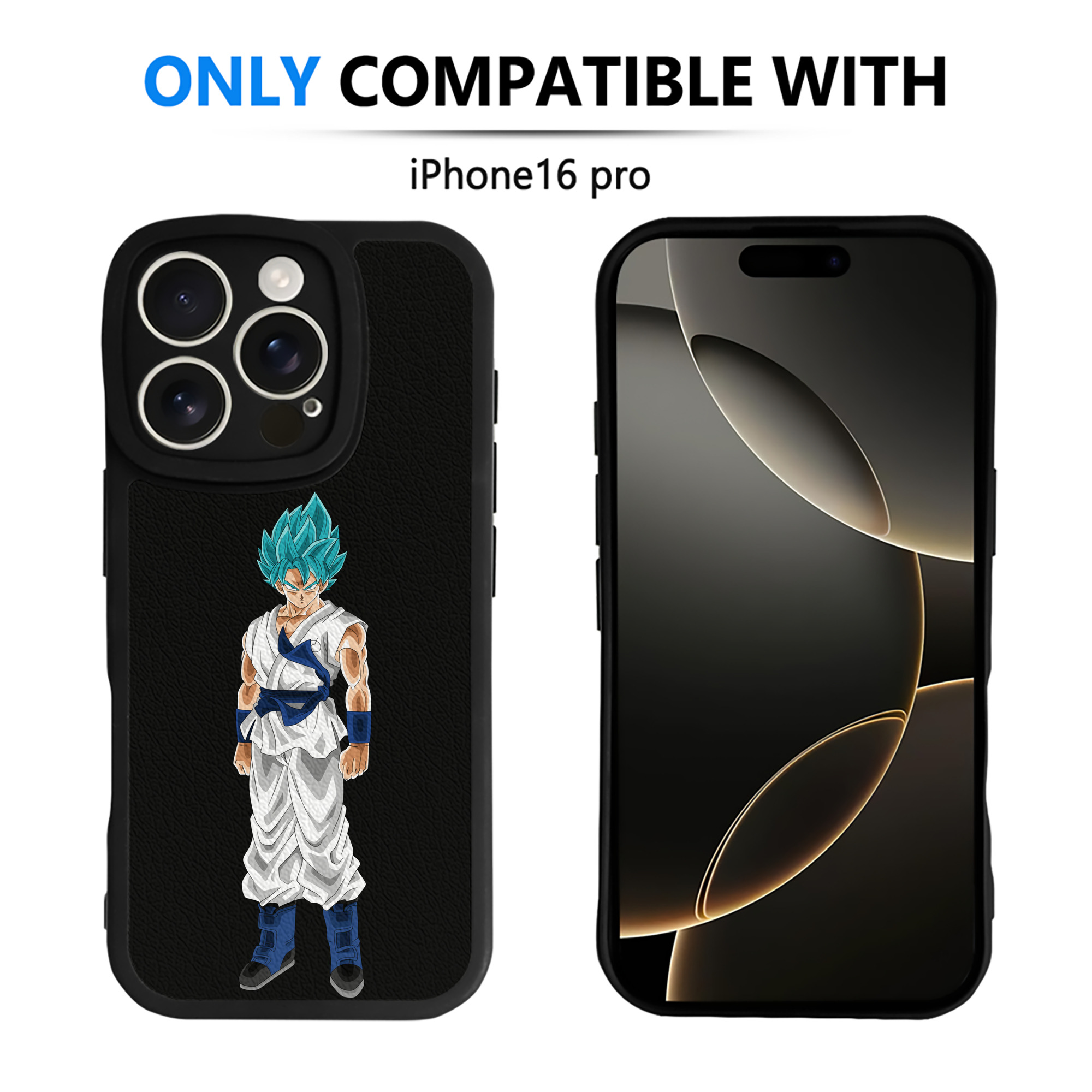 （画像用） ドラゴンボール 孫 悟飯（そんごはん）DRAGON BALL Son Gohan 【iPhone 16シリーズ対応】シリコンスマホケース（レザー調） 材質：シリコン